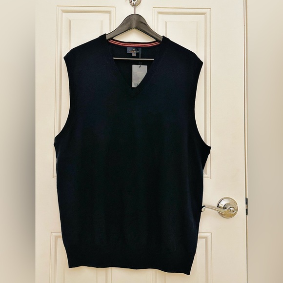 Brooks Brothers Other - Brooks Brothers Washable Merino Wool V-Neck Vest NWOT